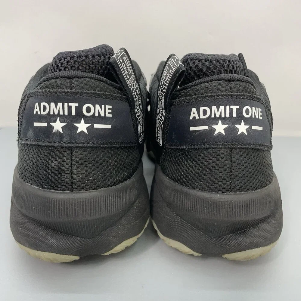 Adidas Dame 8 Admit One Basketball Mid Sneakers Shoes Athletic Black Mens 12